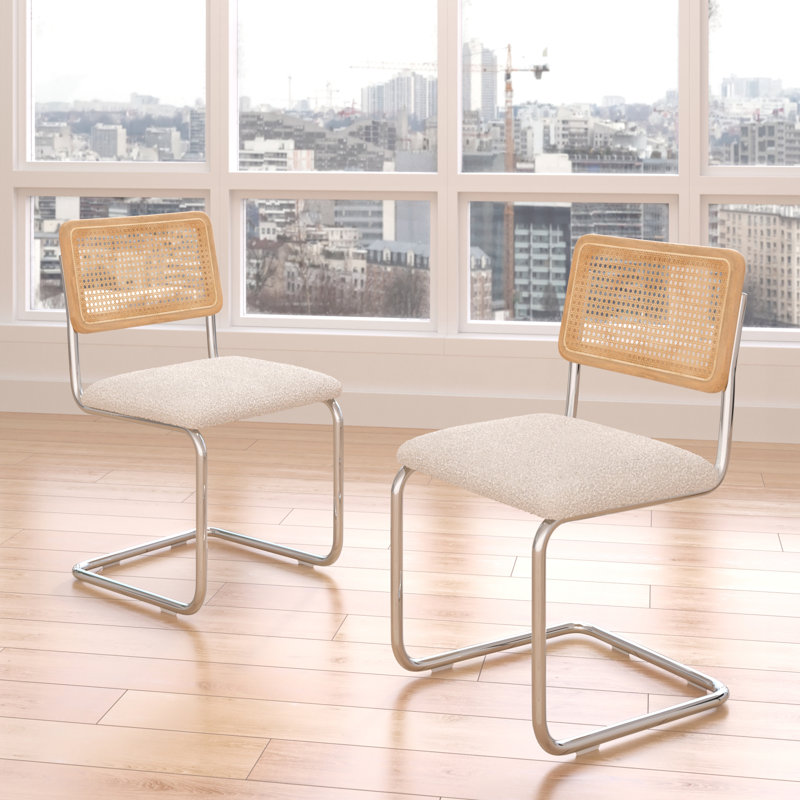 Tiana Upholstered Steel Dining Chair & Reviews AllModern